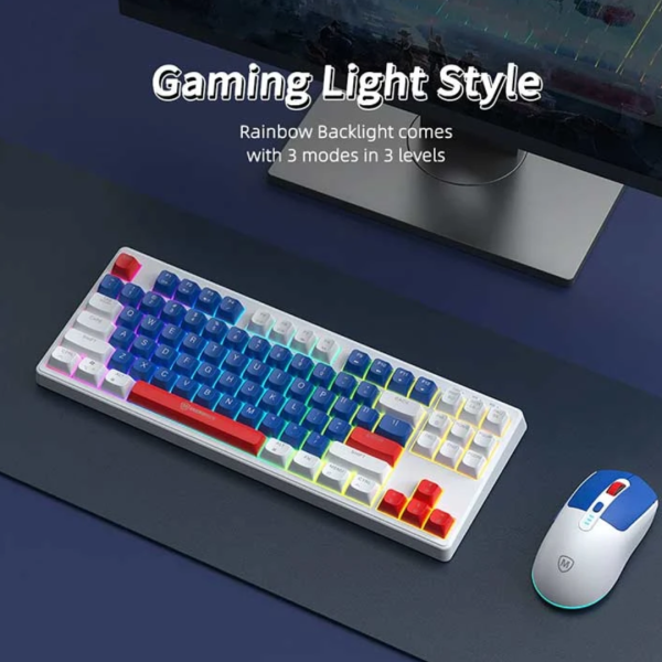 Micropack KM-269W Navy Wireless Keyboard & Mouse Combo - Image 2