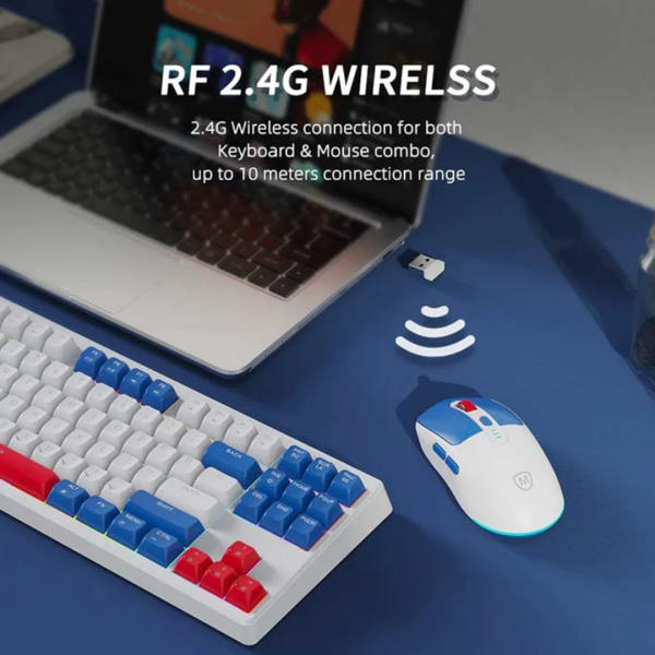 Micropack KM-269W Red Wireless Keyboard & Mouse Combo - Image 2