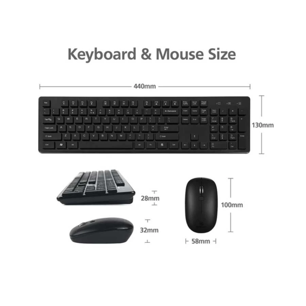 Micropack KM-236W Wireless Combo Keyboard & Mouse - Image 3