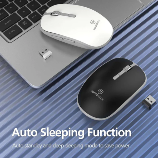 Micropack MP-729B Black (Dual Mode) Wireless Silent Mouse - Image 3