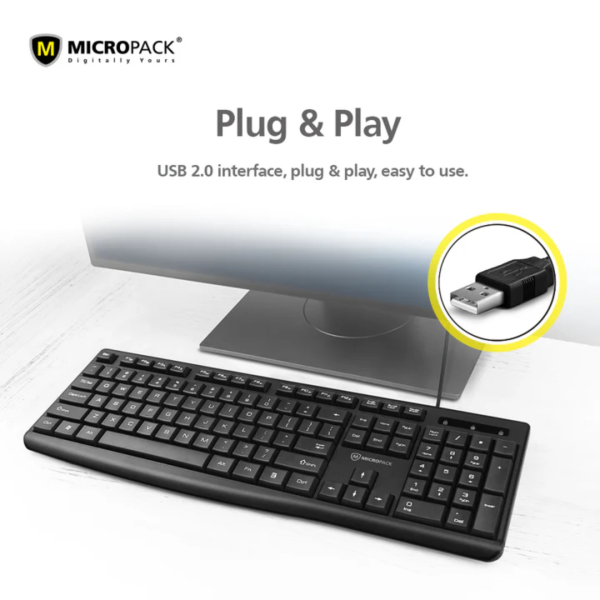 Micropack K-206 USB Keyboard - Image 2