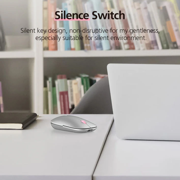 Micropack ML-203W Grey (Dual Mode) Silent Slim Mouse - Image 2