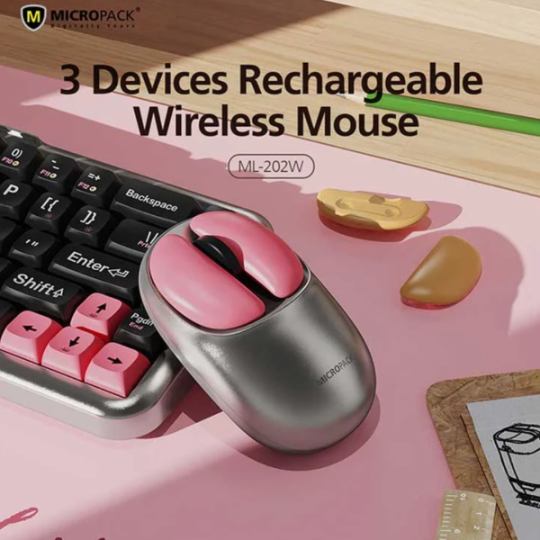 Micropack ML-202W Grey (Dual Mode) Silent Mouse - Image 5