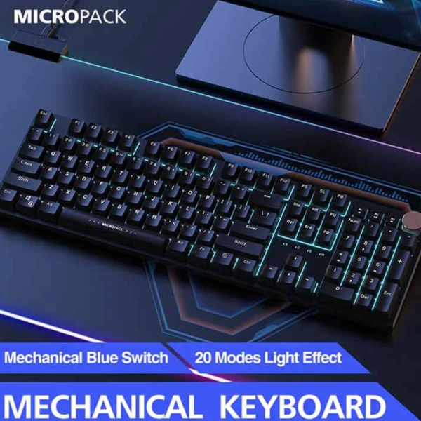 Micropack GK-30 ARES RGB Mechanical Black Gaming Keyboard - Image 6