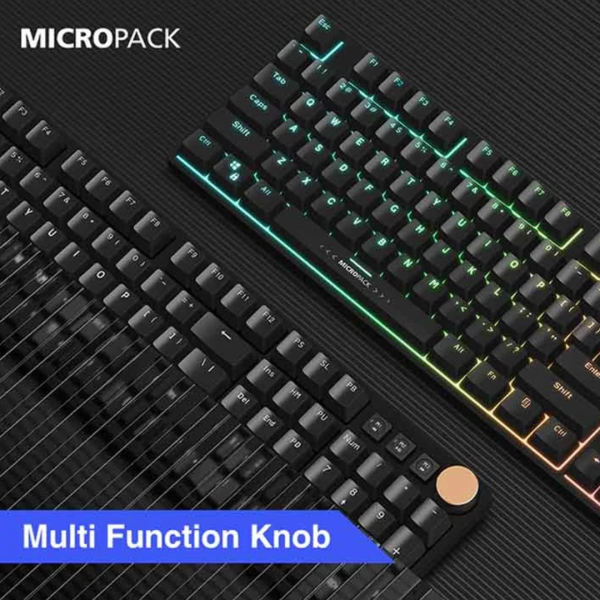 Micropack GK-30 ARES RGB Mechanical Black Gaming Keyboard - Image 5