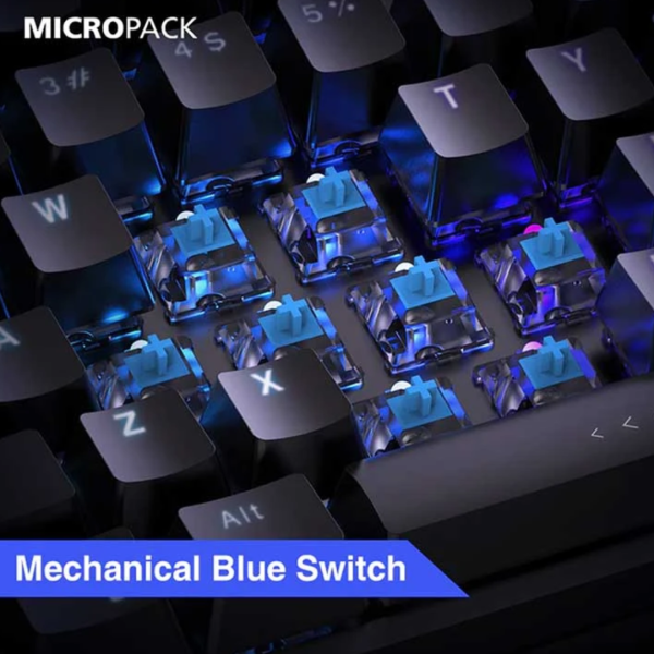Micropack GK-30 ARES RGB Mechanical Black Gaming Keyboard - Image 3
