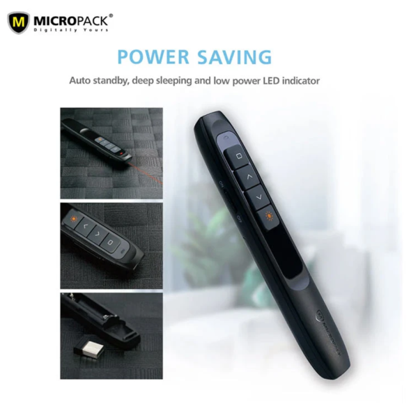 Micropack WPM-06 Black Pocket Wireless Presenter - Image 3