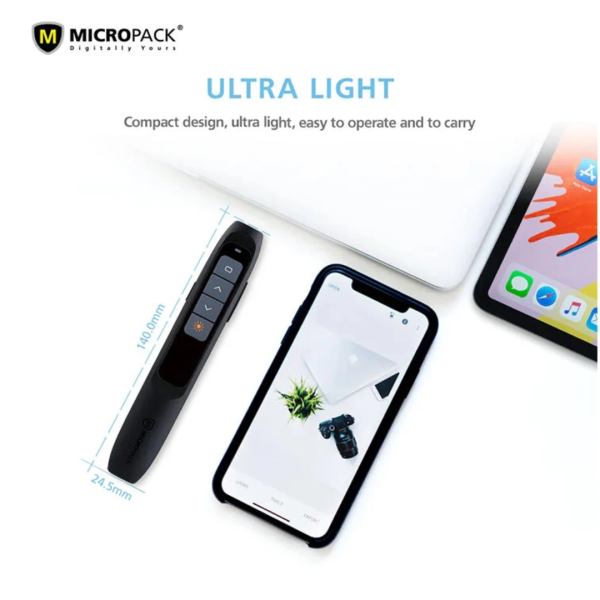 Micropack WPM-06 Black Pocket Wireless Presenter - Image 2