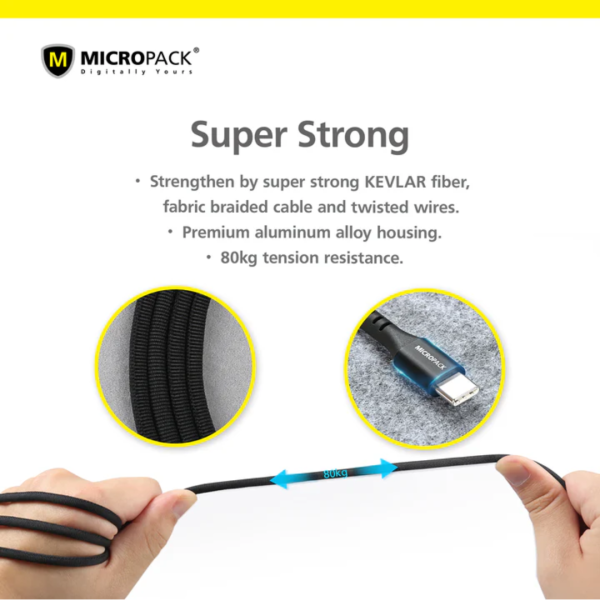 Micropack MC-CC23 Red Luxury C To C  Premium Cable - Image 7