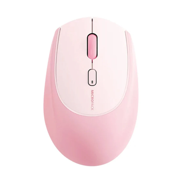 Micropack MS-201W Pink Wireless Soft Silicon Silent Mouse