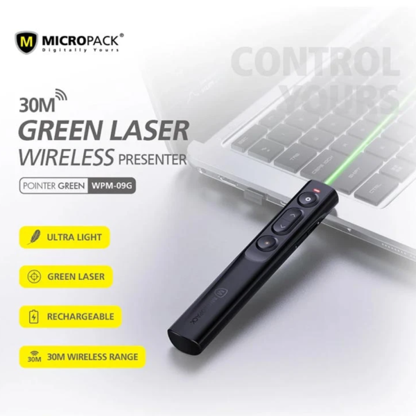 Micropack WPM-09G Green Laser Wireless Presenter - Image 7