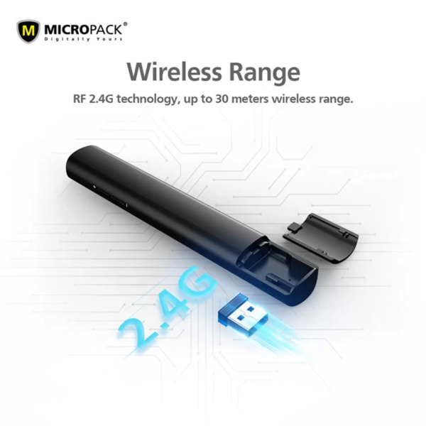 Micropack WPM-09G Green Laser Wireless Presenter - Image 4