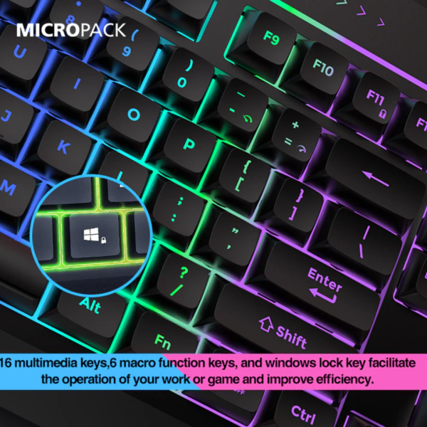 Micropack GK-20 APOLLO RGB Gaming Keyboard - Image 6