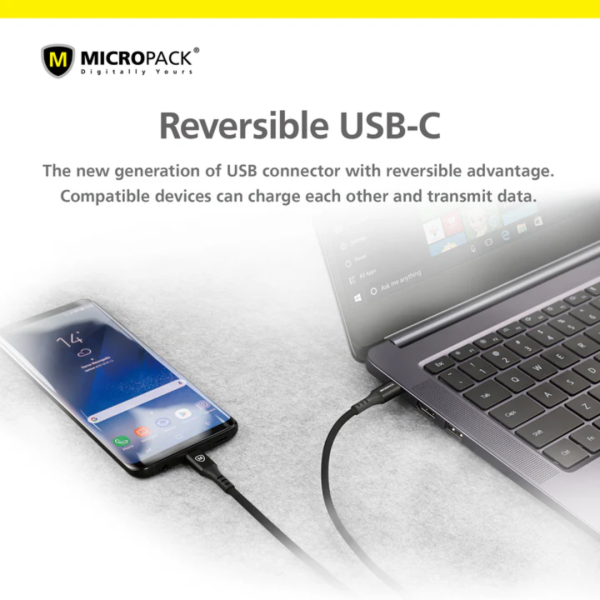 Micropack MC-CC23 Black  Luxury C To C  Premium Cable - Image 3