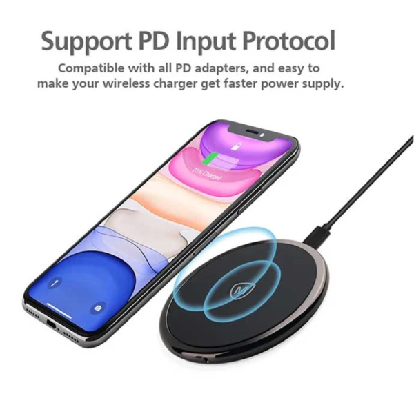 Micropack WCP-10 PD Air Wave Wireless Black Charger - Image 2