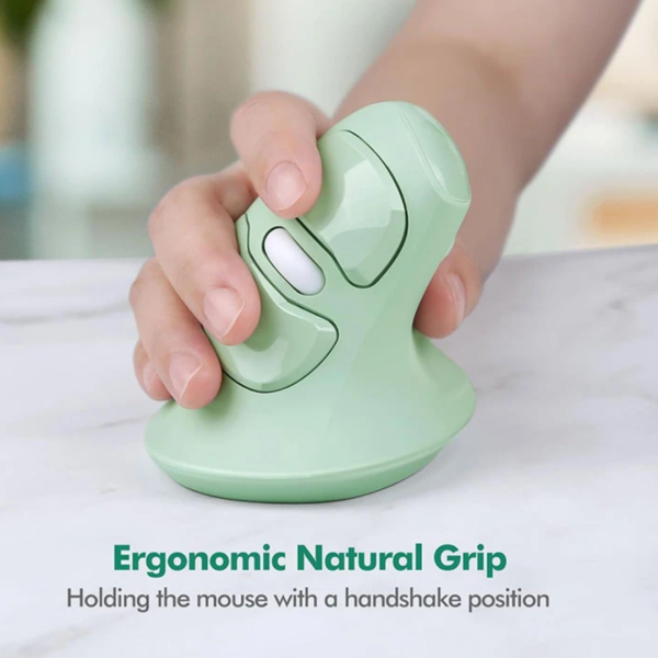 Micropack MP-V03W Ergo Lift Green Wireless Vertical Mouse - Image 6