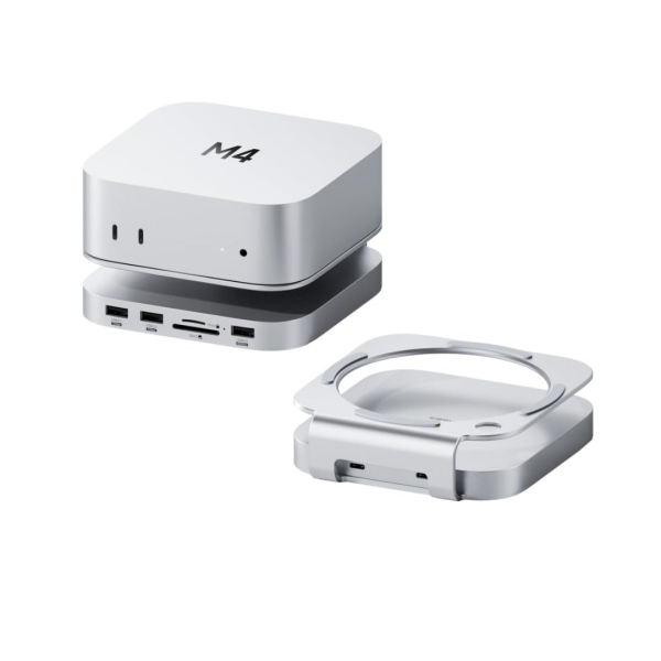 Hagibis Mac Mini M4/M4 Pro 3 in 1 Hub & Stand with M.2 SSD Enclosure Type-C Docking Station