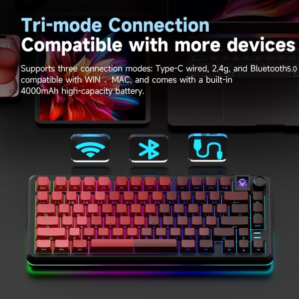 WEIKAV WK75 Keyboard Tri-Mode Wireless Mechanical Keyboard - Image 14