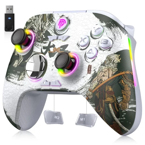EasySMX X15 RGB Tri-Mode Wireless Controller with Dual Hall Joysticks and Dual Hall Triggers, Wukong Edition - Image 2