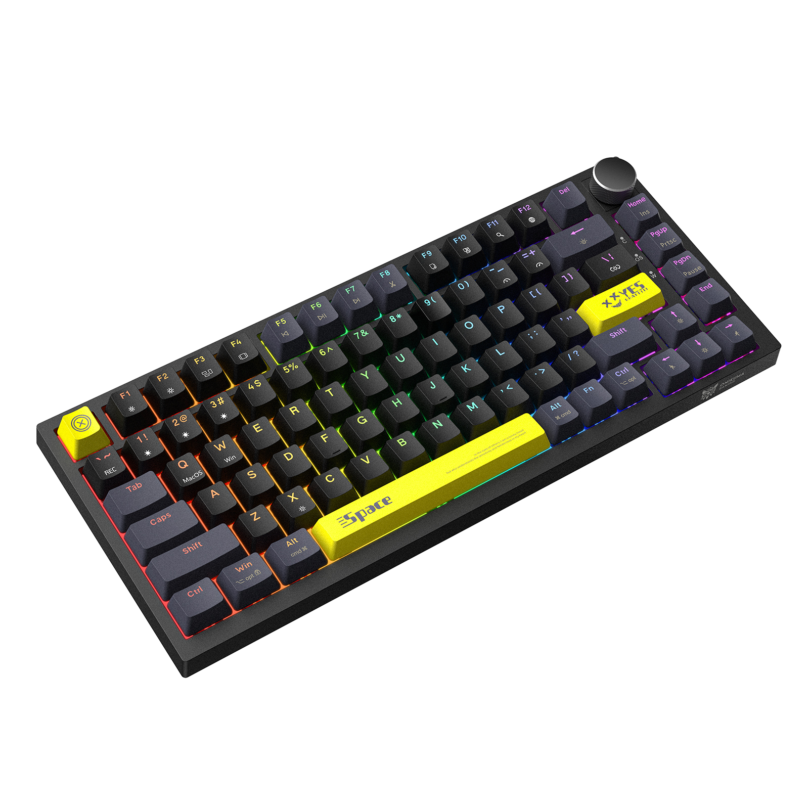 ONIKUMA G52 82 Keys RGB Wired Mechanical Keyboard, Black 14 ONIKUMA G52 82 Keys RGB Wired Mechanical Keyboard, Black - Image 14