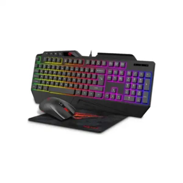Havit KB889CM RGB Gaming Keyboard, Mouse & Mouse Pad 3-IN-1 Combo - Image 2