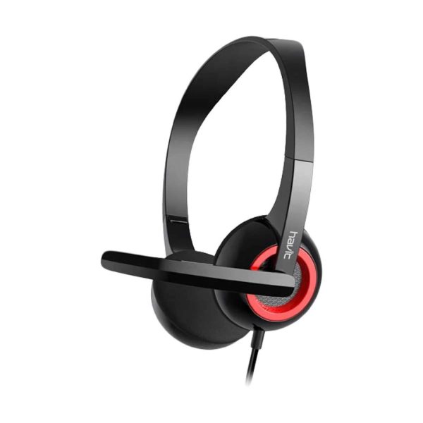 Havit H202D 3.5mm Double Plug Wired Black Headphone