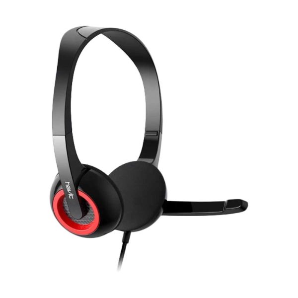 Havit H202D 3.5mm Double Plug Wired Black Headphone - Image 2