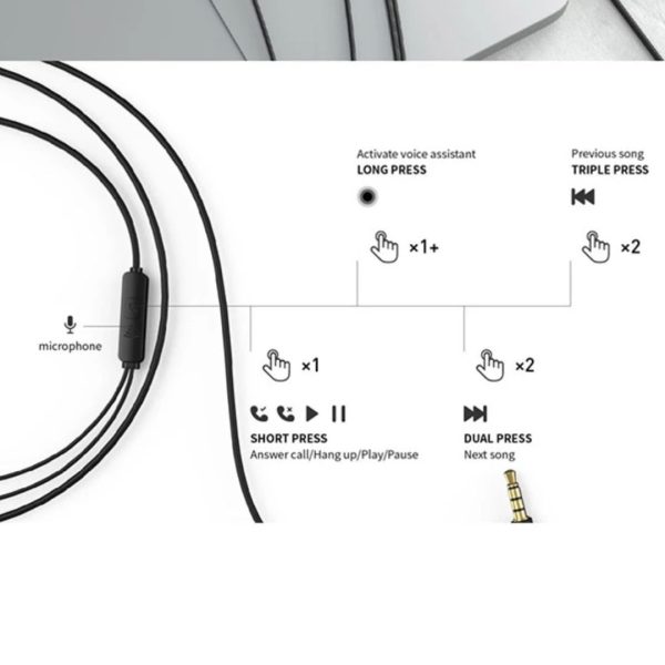 Havit HV-E303P In-Ear Wired Black Earphone - Image 5