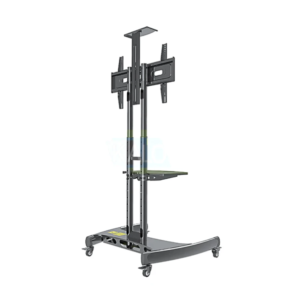 Kaloc KLC-150/B 32-75 inch Black Adjustable Mobile TV Trolley For Interactive Flat Panel - Image 4