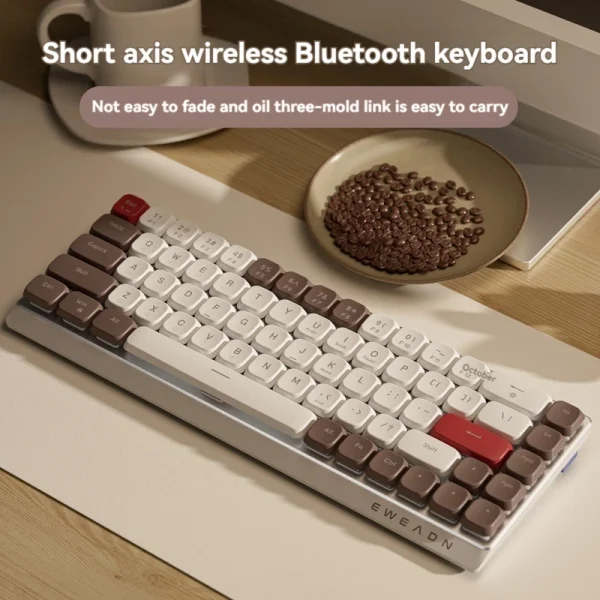 EWEADN MK68 Low Profile Tri-Mode Wireless Mechanical Keyboard - Image 2