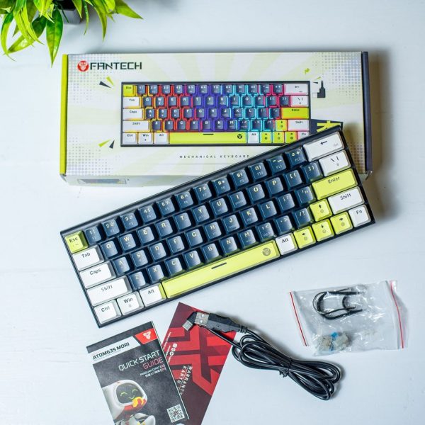 FANTECH ATOM63 MK874V2 MORI EDITION MECHANICAL GAMING KEYBOARD, Navy Blue - Image 6