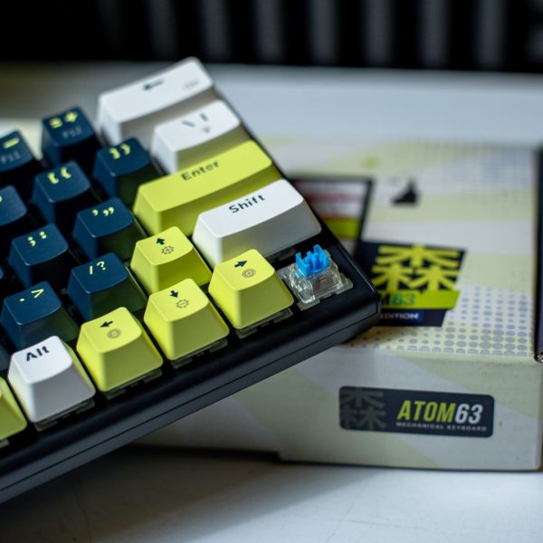 FANTECH ATOM63 MK874V2 MORI EDITION MECHANICAL GAMING KEYBOARD, White Blue - Image 6