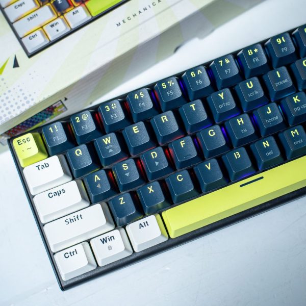 FANTECH ATOM63 MK874V2 MORI EDITION MECHANICAL GAMING KEYBOARD, Navy Blue - Image 4