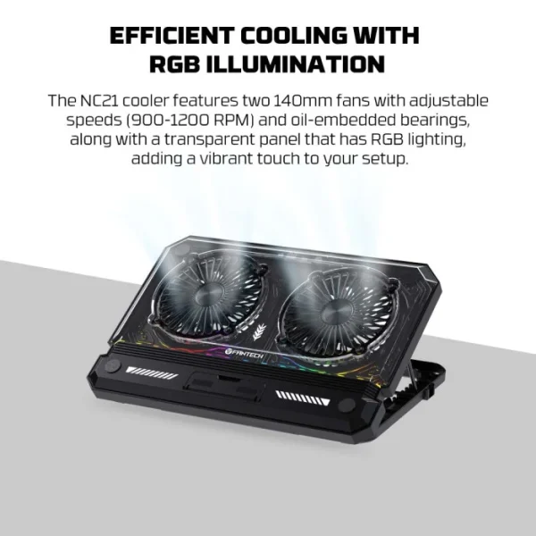 Fantech NC21 RGB Laptop Cooler - Image 6