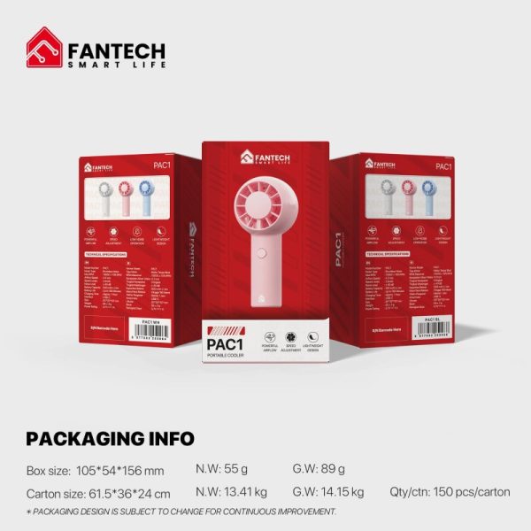 FANTECH PAC1 500MAH RECHARGEABLE HANDHELD FAN - Image 15