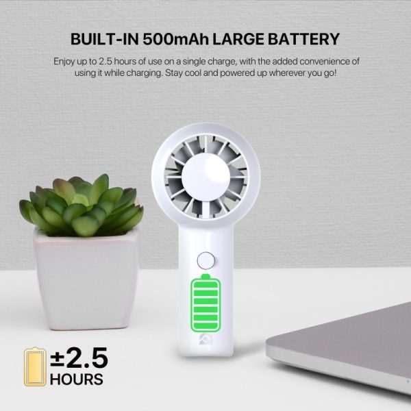 FANTECH PAC1 500MAH RECHARGEABLE HANDHELD FAN - Image 10