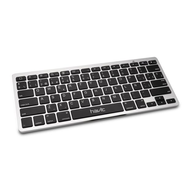 Havit KB220BT Silver-Black Bluetooth Mini Keyboard - Image 2