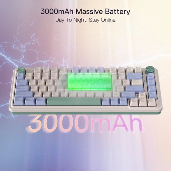 Redragon UCAL K673 PRO 75% Wireless Gasket RGB Mechanical Gaming Keyboard, Vintage White - Image 5