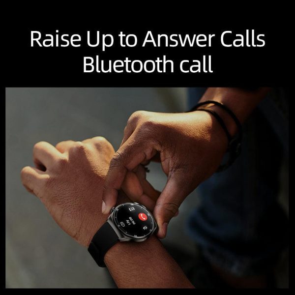 QCY GT2 1.43" AMOLED Bluetooth Calling Smart Watch, Black - Image 6