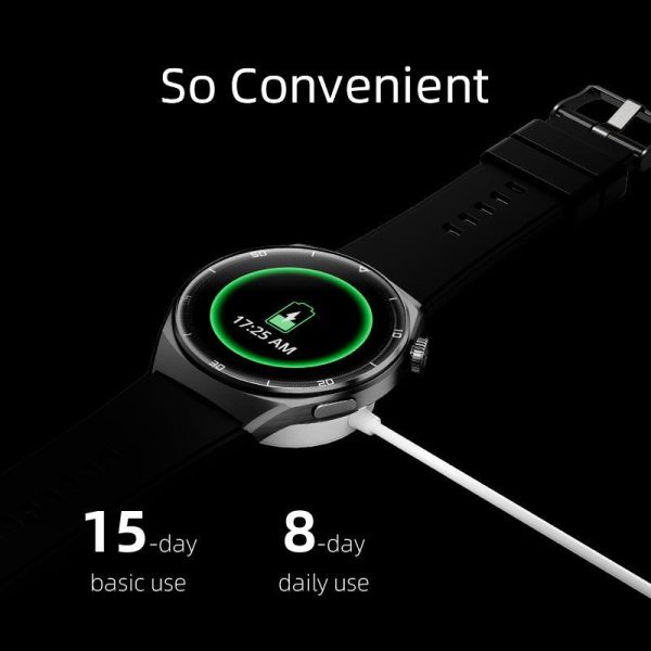 QCY GT2 1.43" AMOLED Bluetooth Calling Smart Watch, Black - Image 7
