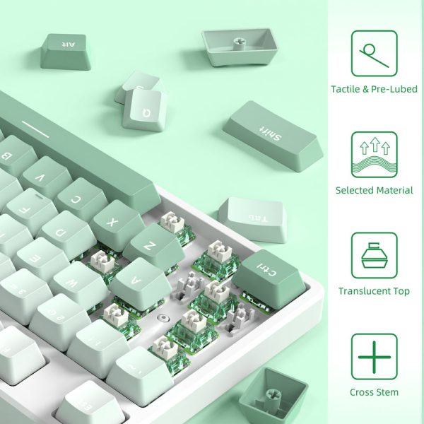 Attack Shark Jelly Green Factory Lubed Switches - Image 5