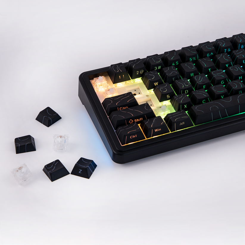 AULA F65 Pro Tri-Mode Wireless Gasket Mechanical Keyboard, Black 9 AULA F65 Pro Tri-Mode Wireless Gasket Mechanical Keyboard, Black - Image 9
