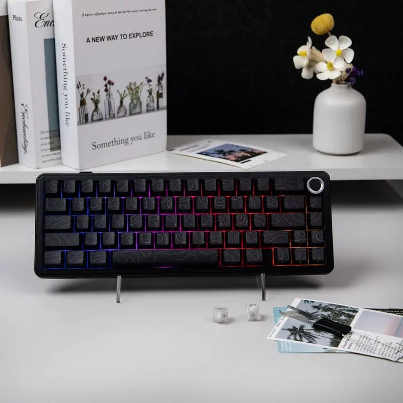 AULA F65 Pro Tri-Mode Wireless Gasket Mechanical Keyboard, Black 11 AULA F65 Pro Tri-Mode Wireless Gasket Mechanical Keyboard, Black - Image 11