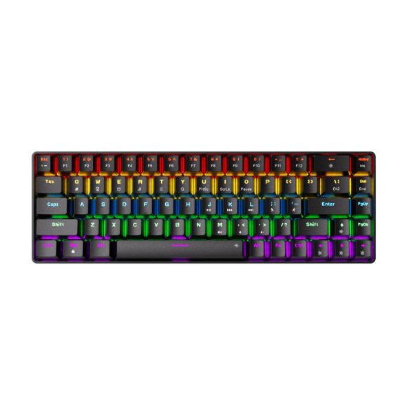 Sunsonny N-J6PRO Hot-Swappable Wired Mechanical Keyboard, Black
