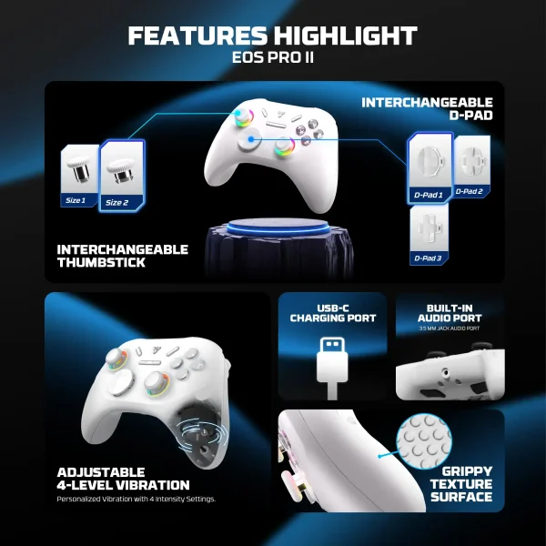 Fantech EOS PRO II WGP15V2 HALL EFFECT Wireless Gamepad - Image 5