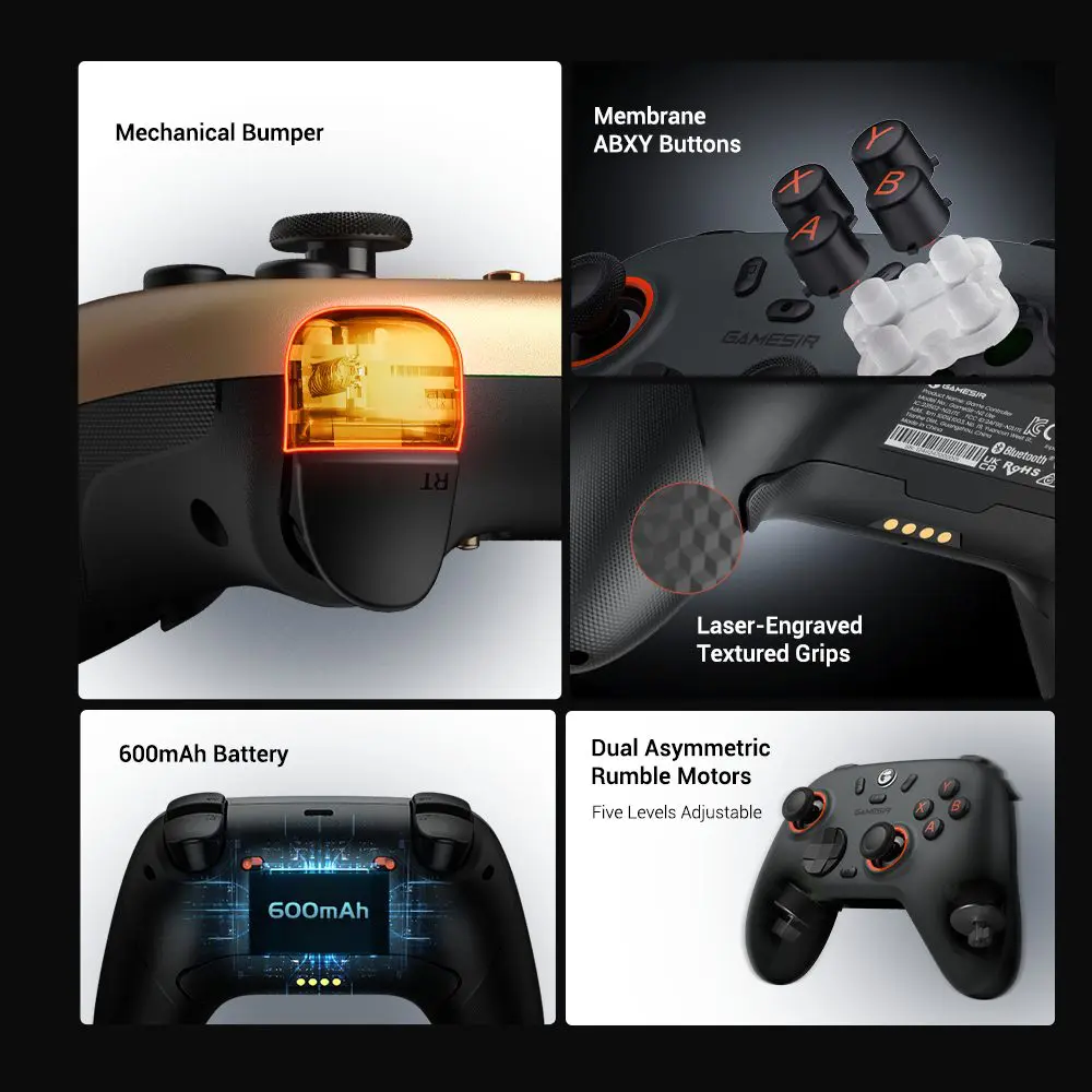 GameSir Nova 2 Lite Multi-Platform Tri-Mode Wireless Game Controller 8 GameSir Nova 2 Lite Multi-Platform Tri-Mode Wireless Game Controller - Image 8