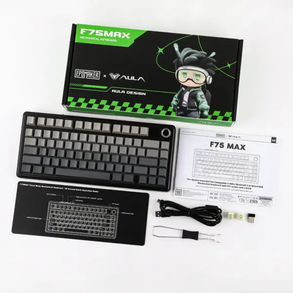 AULA F75 MAX Tri-Mode Wireless Gasket Mechanical Keyboard
