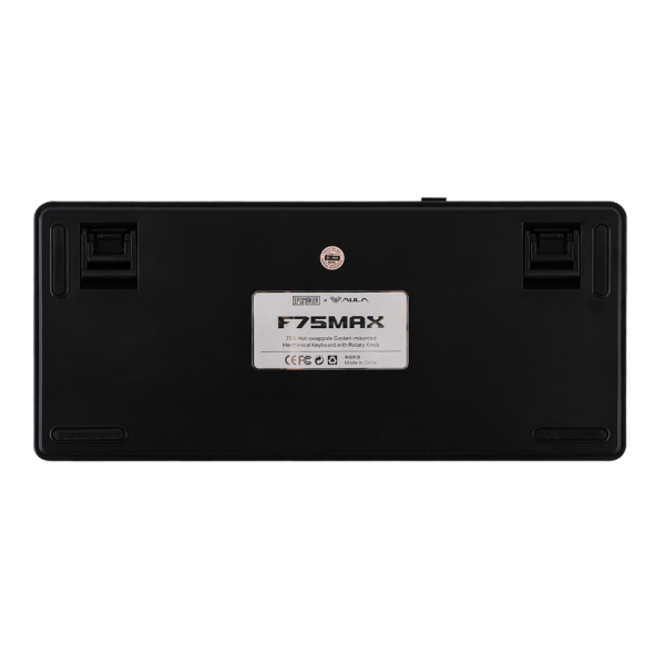 AULA F75 MAX Tri-Mode Wireless Gasket Mechanical Keyboard with TFT Screen and Knob, Black Gradient - Image 10