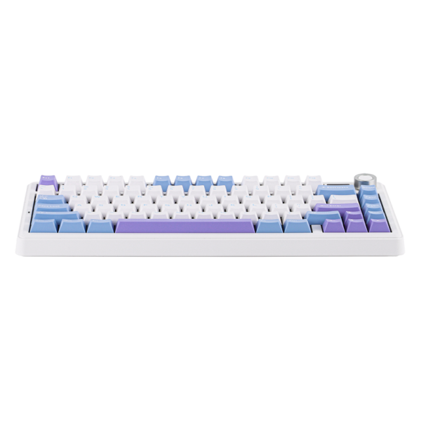 AULA F75 MAX Tri-Mode Wireless Gasket Mechanical Keyboard with TFT Screen and Knob, White Blue - Image 2