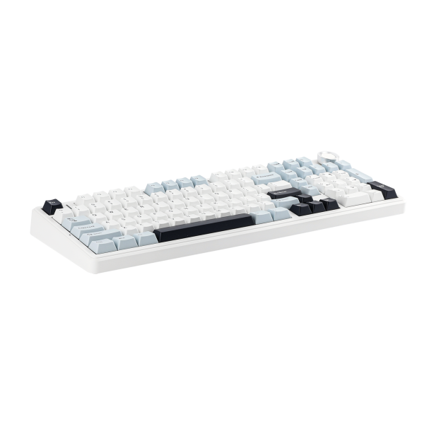 AULA F99 PRO Tri-Mode Wireless Gasket-Mounted Mechanical Keyboard with Knob, White Blue - Image 4